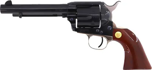 Cimarron Pistoleer 5.5" Blued .357/.38SP Revolver with Nickel Backstrap