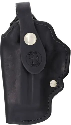 Bond Arms 3.5" Barrel Leather Belt Clip Holster Left Handed - Black