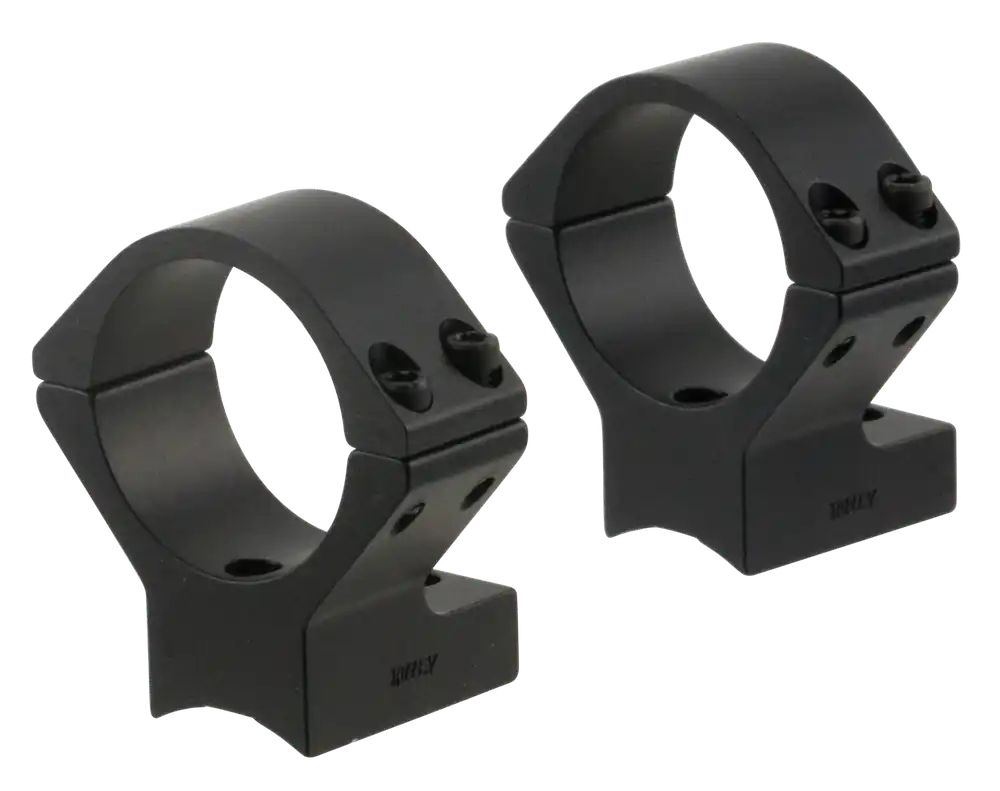 Talley 950725 Black Anodized Scope Mount/Ring Combo for Savage 110 Series/A17/A22 with AccuTrigger - High Rings