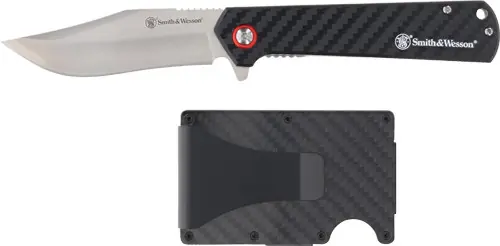 Fiber Handle Promo: 25' S&W Knife/Wallet Combo Carbon - Q4
