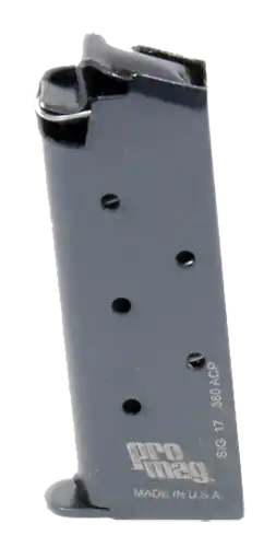 ProMag SIG17 6-Round 380 ACP Magazine for Sig P238 - Blued Steel