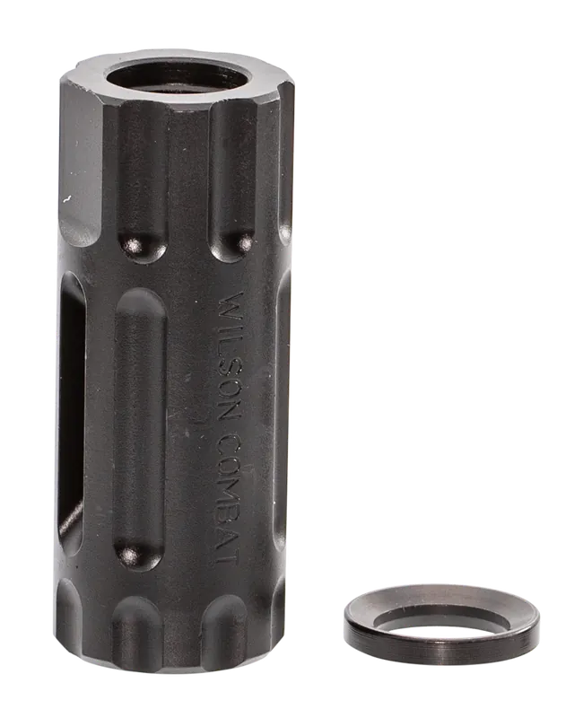Wilson Combat Q-Comp Muzzle Brake for 5.56 NATO AR-Platform, Black Melonite, 1/2"-28 Threads