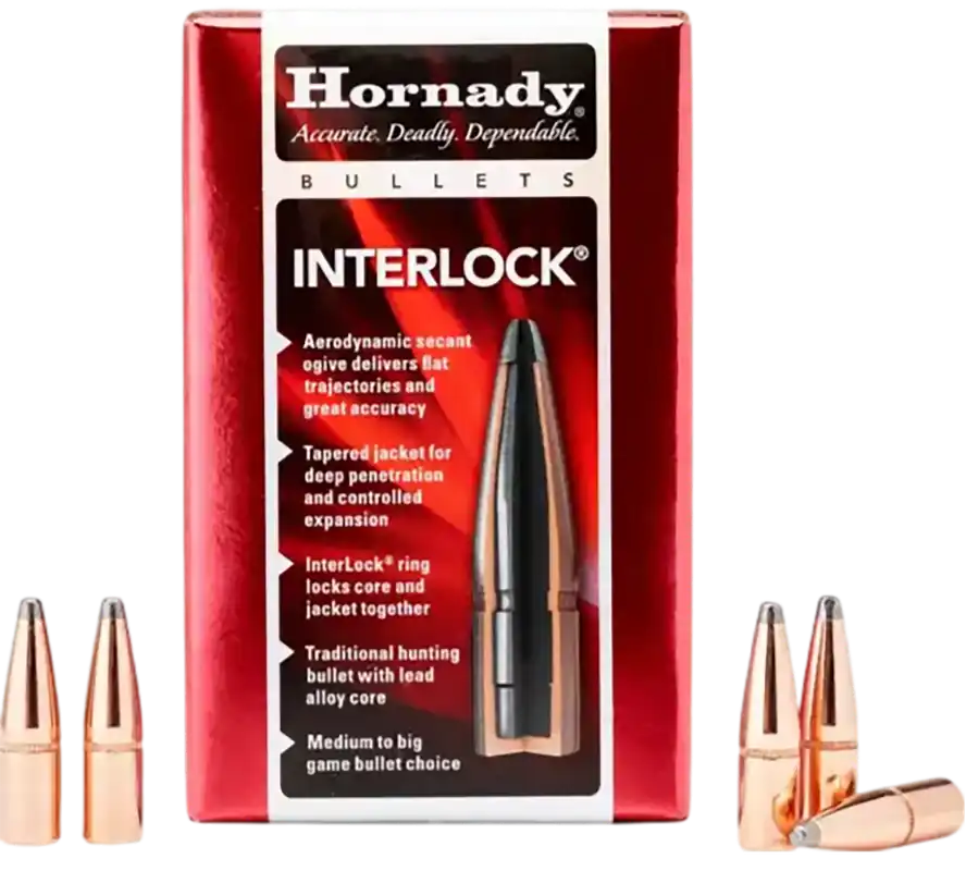 Hornady InterLock .257 117gr BTSP Bullets - 100/Box, 25/Case