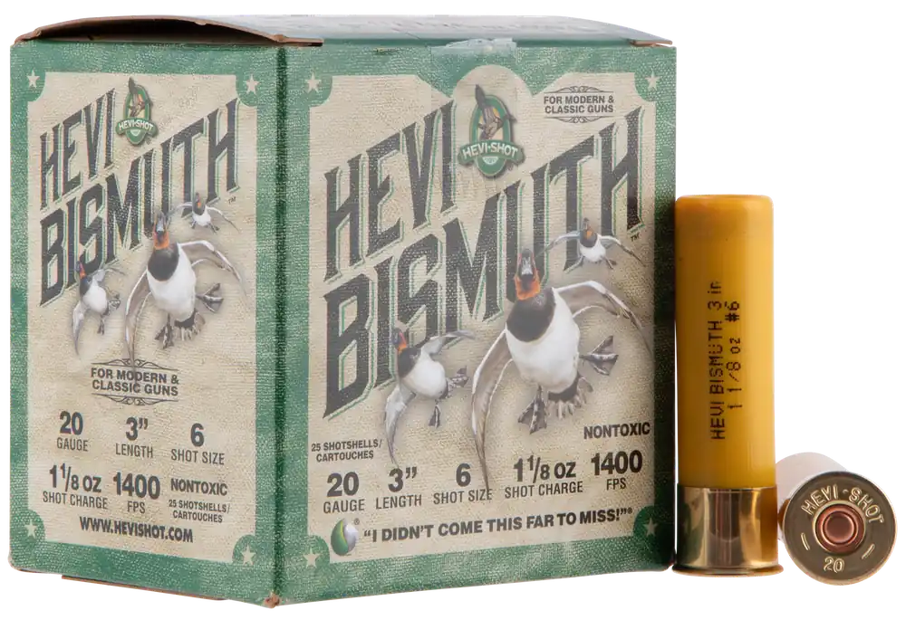 HEVI-Shot HS17006 20 Gauge Bismuth Shotgun Shells - 25 Rounds