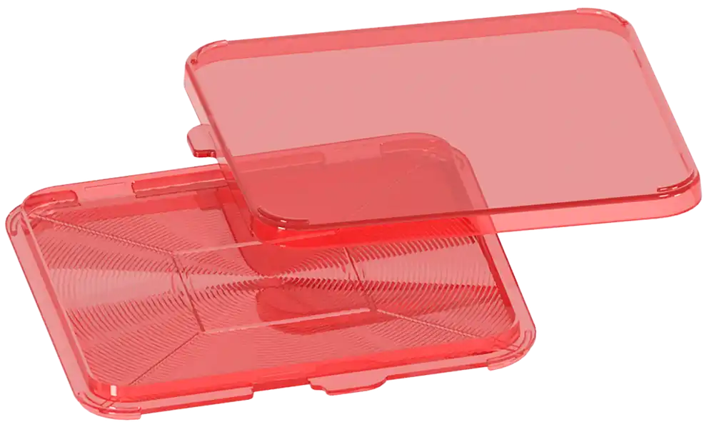 MTM Case-Gard Primer Flipper Square - Red Plastic
