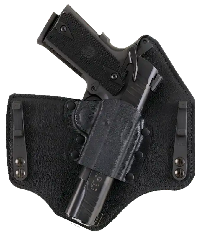 Galco KT600B KingTuk Deluxe IWB Holster for Glock 42, Right Hand, Black Kydex/Leather, UniClip Mount