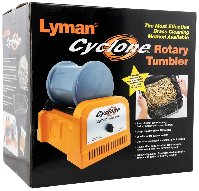 Lyman Cyclone Rotary Tumbler for Multi-Caliber Cases - 10 lbs Capacity