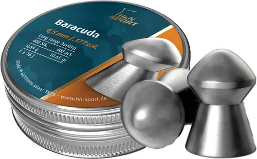 400 Pack H&N Baracuda .177 Caliber 10.65 Grain Pellets