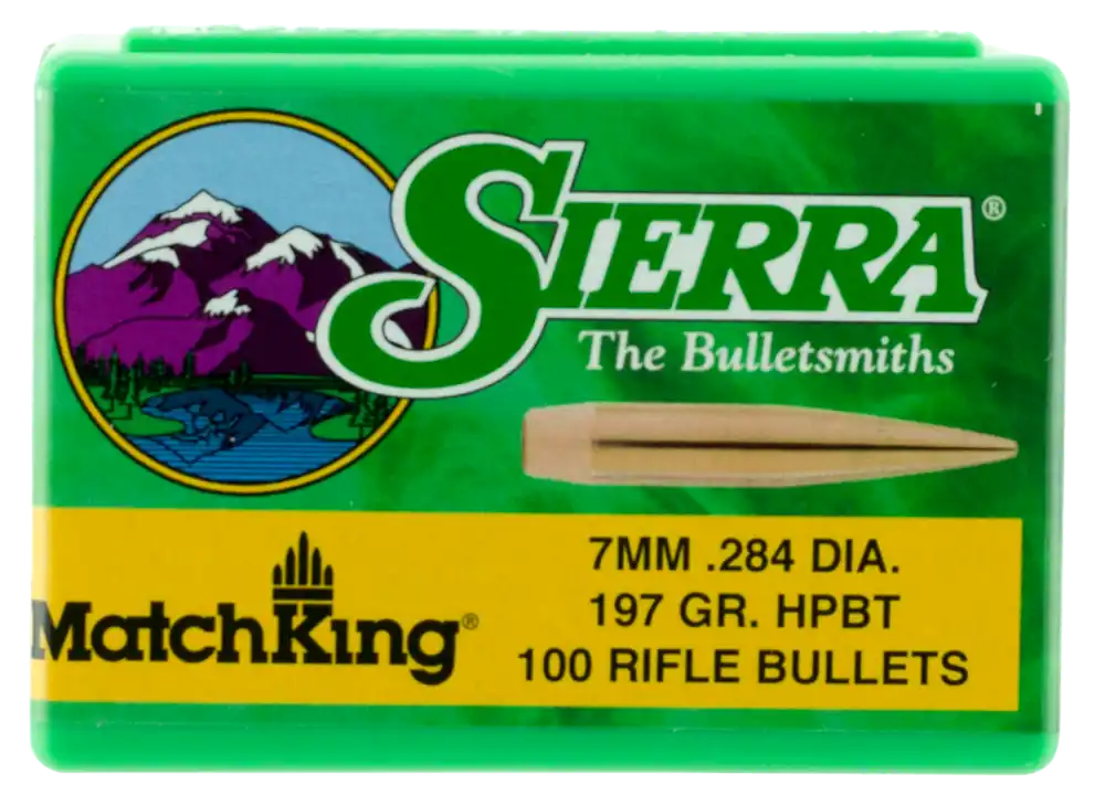 Sierra MatchKing 7mm 197gr HPBT Bullets - 100 Count Box