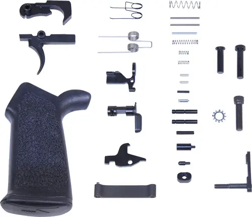 Ergonomic Grip AR10 Complete Lower Parts Kit by Guntec