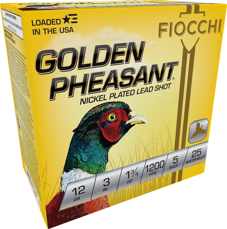 Fiocchi Golden Pheasant Extrema 12 Gauge 3" Shotgun Shells - 25 Box/10 Case