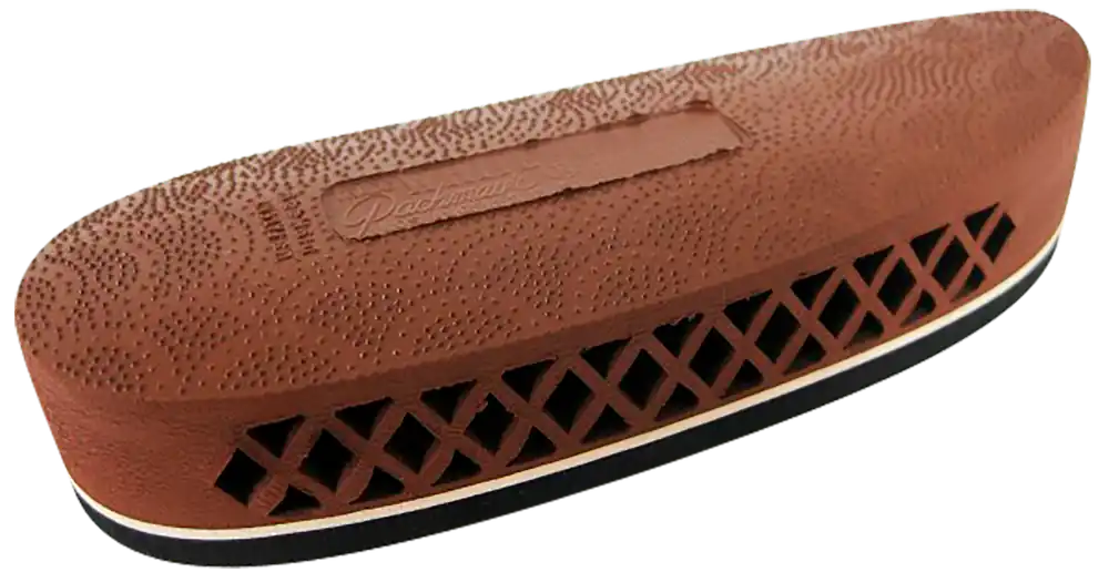 Pachmayr F325 Deluxe Field Recoil Pad Small Brown with White Line for Shotgun