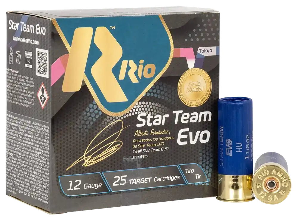 Rio Ammunition ST3275 Star Team EVO 12 Gauge 2.75" 1 1/8 oz 7.5 Shot - 25 Rounds per Box, 10 Boxes per Case