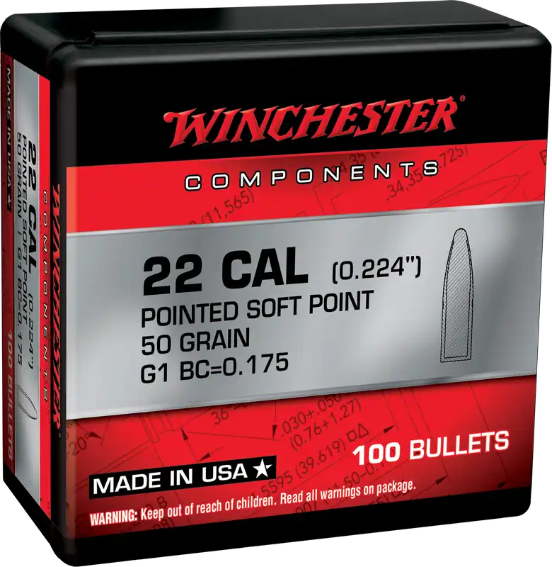 Winchester Ammo WB222SP50X .222 Rem 50gr PSP 100/Box