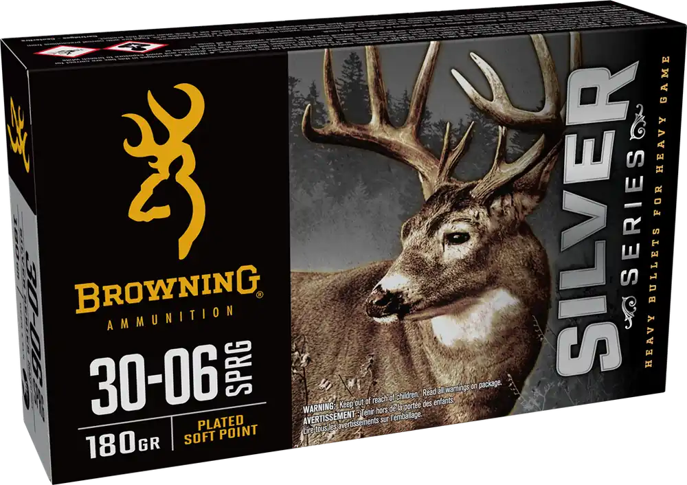 Browning Silver 30-06 Springfield 180gr PSP Ammo - 20 Rounds/Box