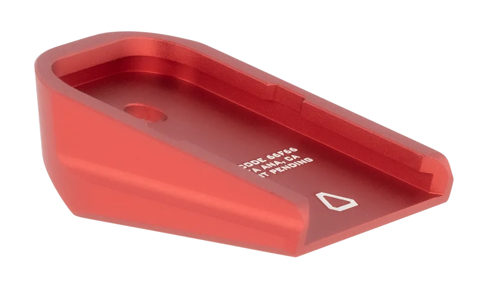 Strike Industries Red Aluminum Base Plate for Glock Models (Excludes 20/21/26/27/33/39)