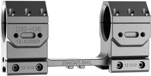 30MM 20MOA High Black Audere Scope Mount Adversus