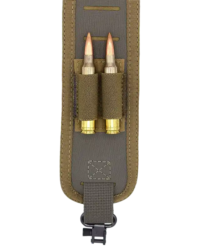 TACSHIELD Precision Rifle Sling with 4-Shell Holder - Ranger Green
