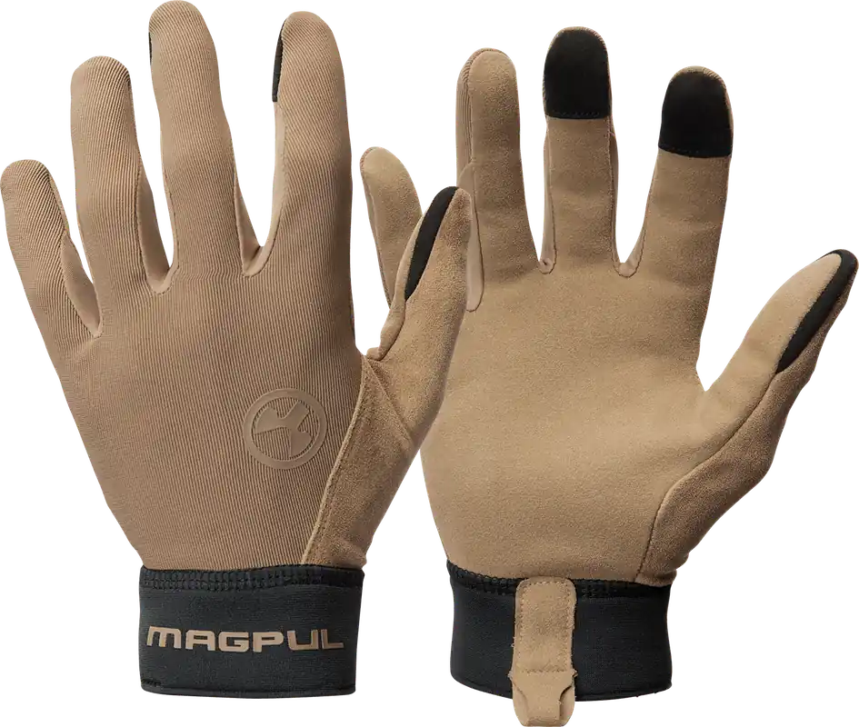 Magpul MAG1014-251 Technical 2.0 Coyote Touchscreen Gloves, Synthetic/Suede, Small
