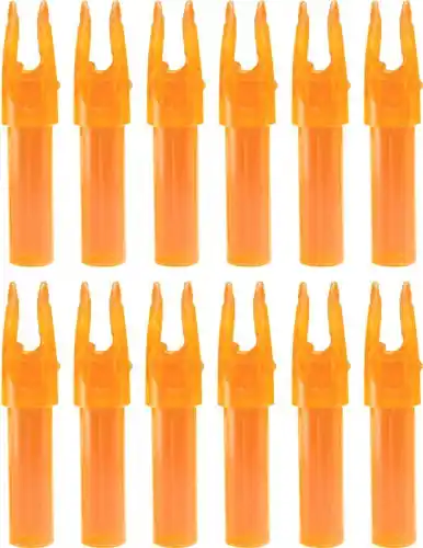 PRECISION ORANGE .244 ID 12PK CARBON EXPRESS LAUNCHPAD NOCK