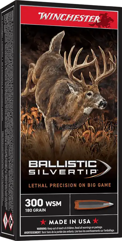 Winchester Ballistic Silvertip 300WSM 180gr Ammo - 20 Box/10 Case