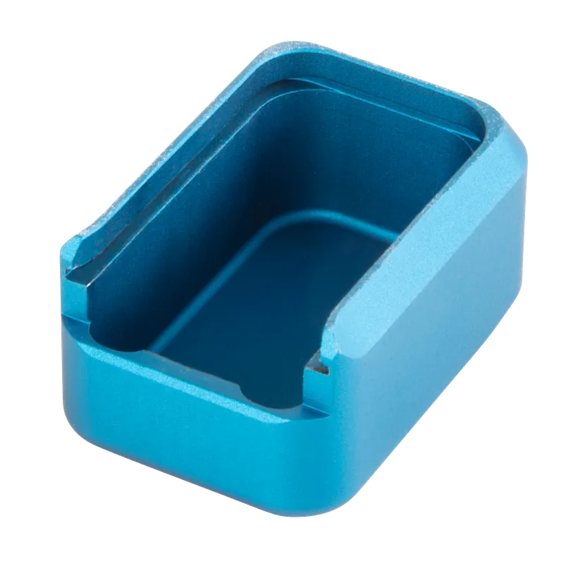 Walther Arms 9mm PPQ Magazine Extension - Adds 2 Rounds, Blue Aluminum