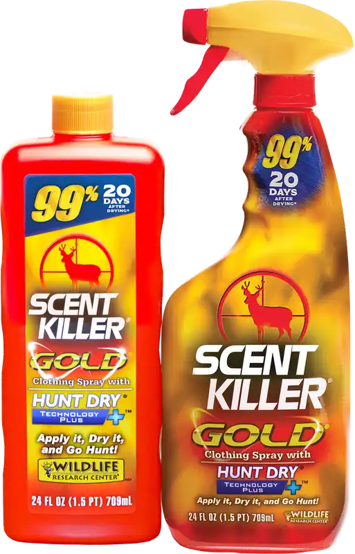 Wildlife Research Scent Killer Gold Combo Odorless Spray 24 oz Trigger Bottle