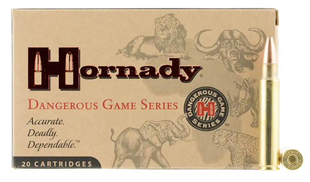 Hornady 8232 Dangerous Game Solid .375 Ruger 300gr - 20 Rounds/Box, 6 Boxes/Case