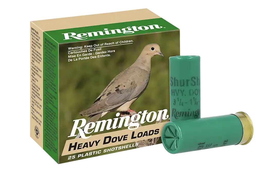 Remington 12 Gauge Heavy Dove Loads - 25 Rounds per Box