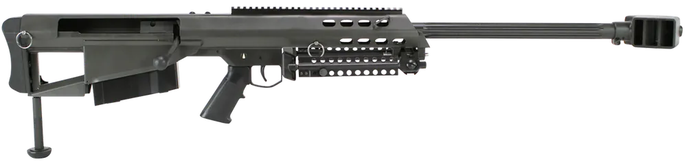 Barrett M95 .50 BMG Rifle with Chrome-Lined Fluted Barrel and Black Cerakote Finish