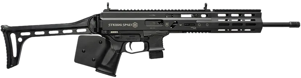 Grand Power Stribog SP9A3 CA Compliant 9mm Luger 10+1 16" Black