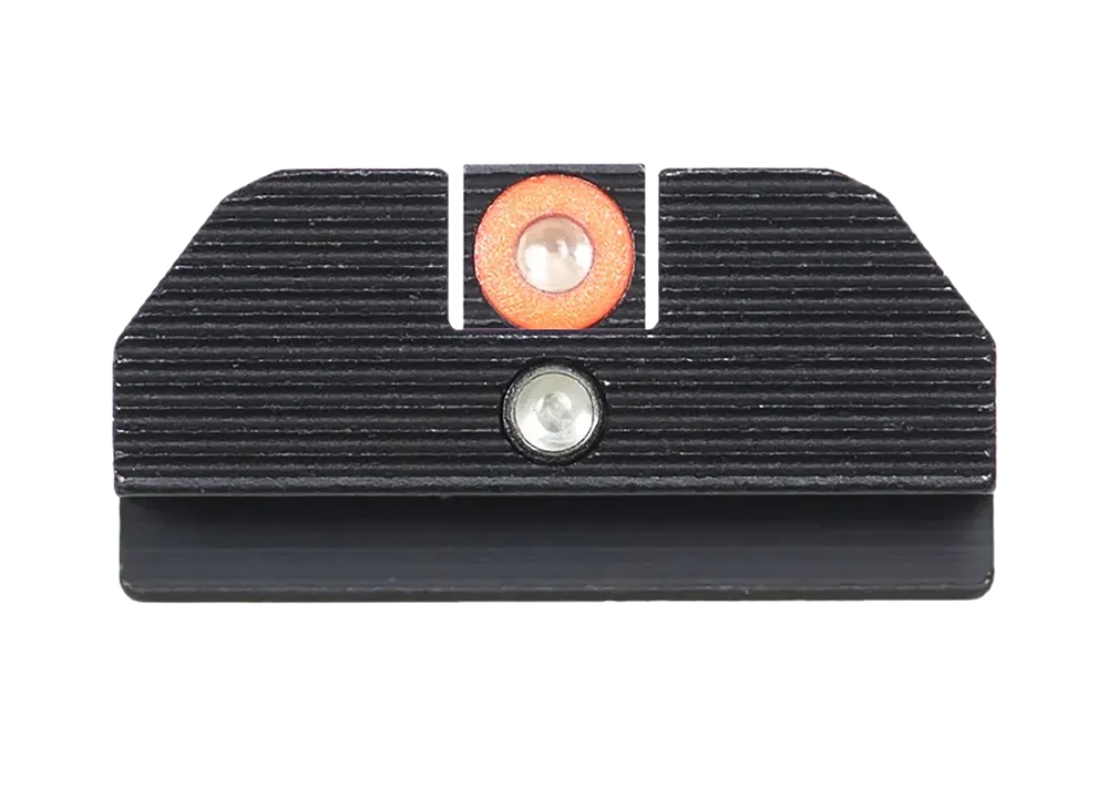 Night Fision Accur8 Tritium Sights for Glock 17/19 - Green/Orange Front, Green/Black Rear