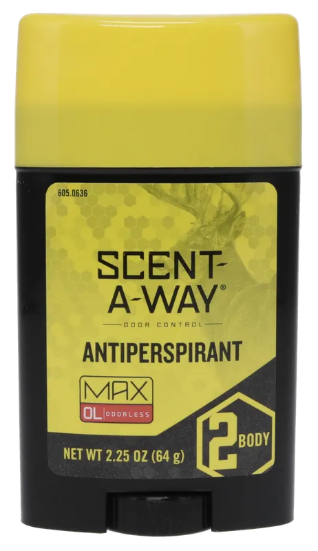 Scent-A-Way Max Odor Eliminator Antiperspirant Stick - Odorless, 2.25 oz