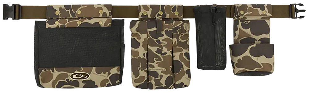 Drake Waterfowl Wingshooters Dove Belt - Camo/Black Polyester Waist Buckle