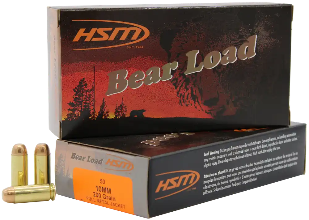 HSM 10MM8N 10mm Auto 200gr FMJ Ammo - 50 Rounds/Box, 20 Boxes/Case