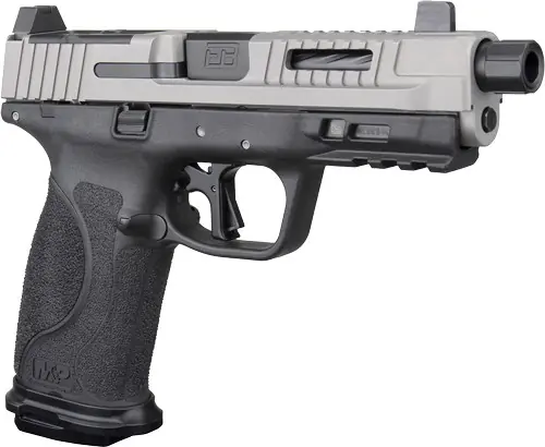 Ed Brown Fueled M&P 2.0 9mm Pistol with 4.25" Barrel and 17-Round Magazine, Stainless Steel Slide, Black Finish