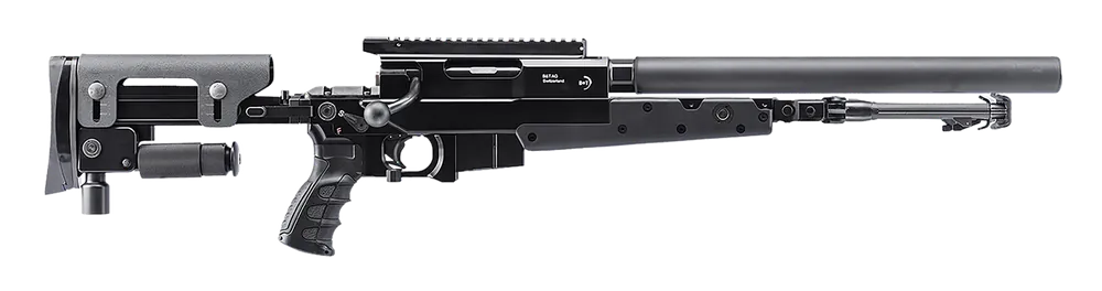 B&T Firearms BTAPR86SKIT APR 8.6 Blackout Rifle with 12" Barrel and Black Folding Stock
