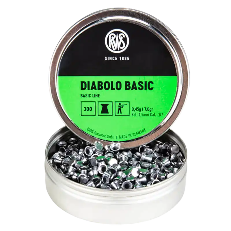 RWS/Umarex Diabolo Basic .177 Caliber Pellets - 300 Count