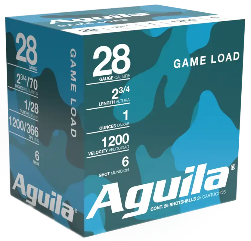 Aguila 28 Gauge Birdshot 1oz 6 Shot - 25 Rounds per Box