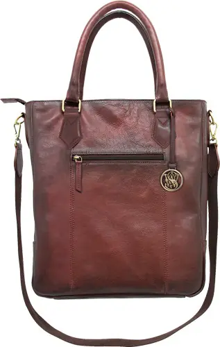 Burgundy Chameleon S&W Flat Tote CC Purse