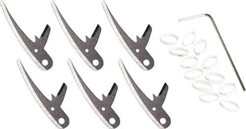 Levi Morgan Curved 125gr 6-Pack Whacker Replacement Blades