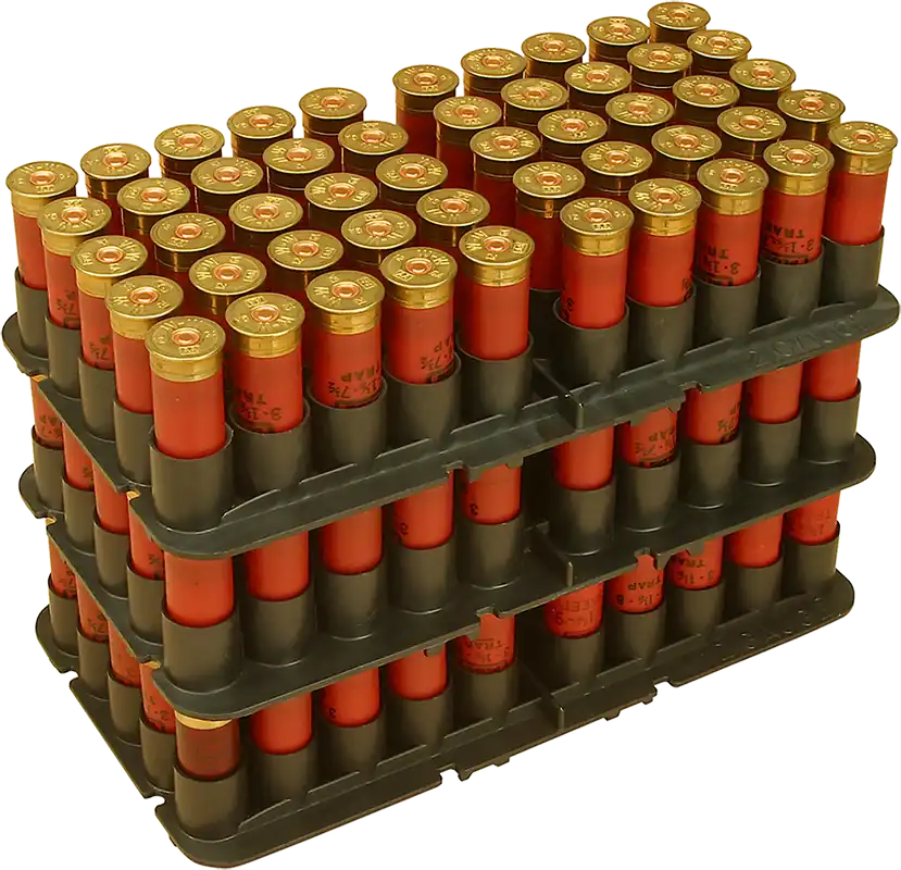 MTM Case-Gard ST2040 20 Gauge Shotshell Tray - 50 Round Capacity, Black Polypropylene