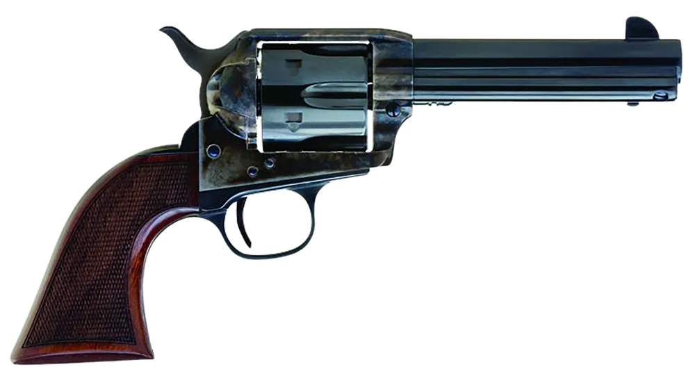 Cimarron AR410 Arizona Ranger 45 Colt Revolver with Engraved Barrel and Walnut Grip