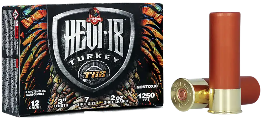 HEVI-Shot HS4007 HEVI-18 TSS Turkey 12Ga 3" 2oz Tungsten #7 Shot 5/Box 10/Case
