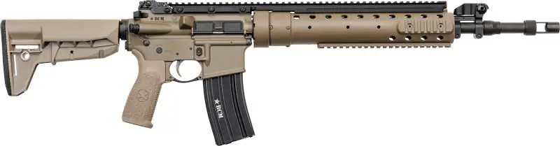 BCM MK12 MOD-0 5.56 NATO Rifle with 18" Barrel and 30-Round Magazine in FDE