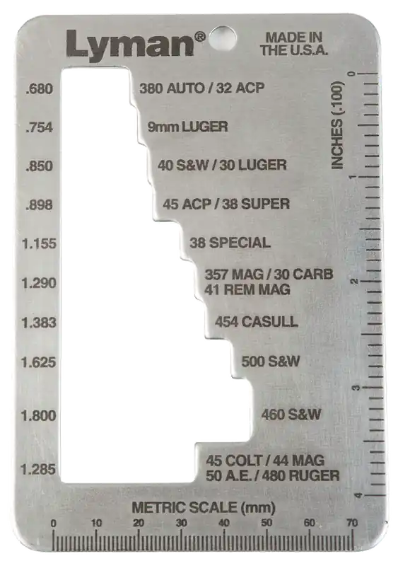 Lyman E-Zee Case-Length Gauge for Pistols and Revolvers 7832217