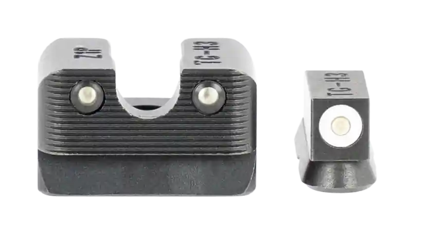 TruGlo TG231Z1W Tritium Pro Night Sights - Green Tritium with White Outline Front & Rear Sights