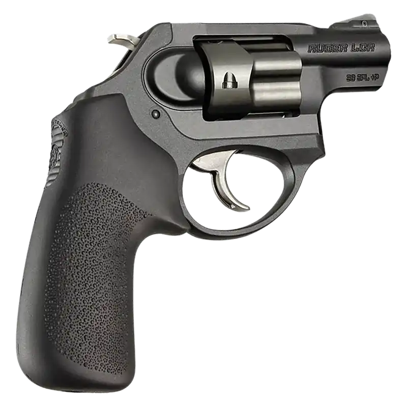 Hogue 78030 Tamer Black Rubber Grip for Ruger LCR/LCRx - No Finger Grooves
