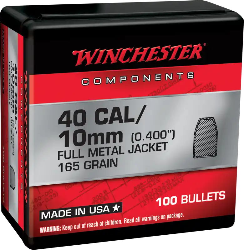 Winchester Ammo WB40TC165X 40S&W 165gr FMJ Truncated Cone - 100/Box