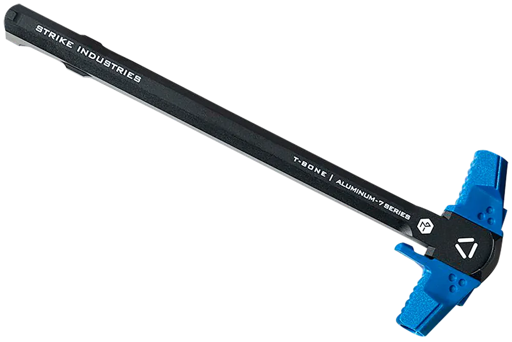 Strike Industries T-Bone Charging Handle for AR-15 - .223/5.56 NATO, Blue Handles